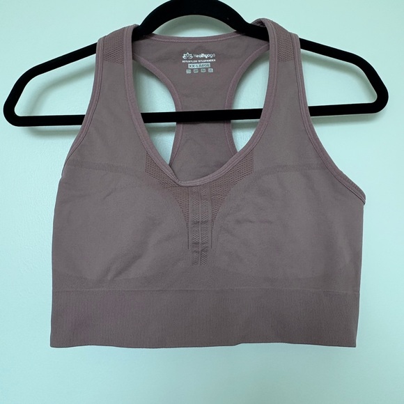 Heath yoga Seamless mauve Sports Bra size XXL - Picture 1 of 3